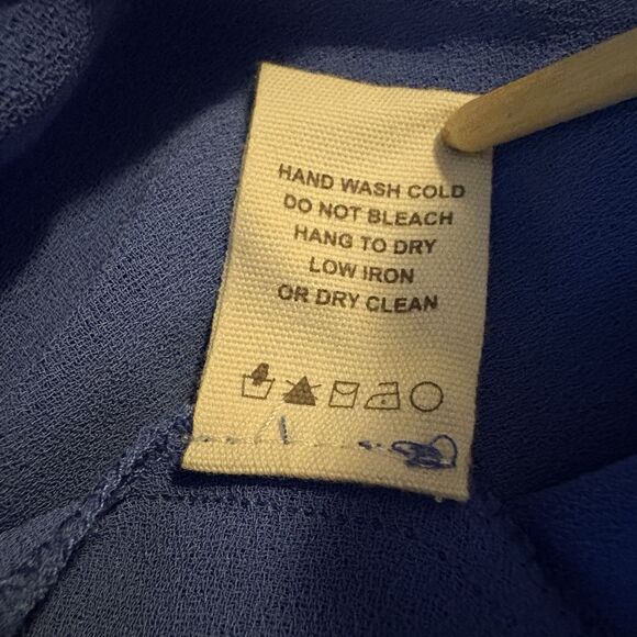 Chelsea & Violet Cold Shoulder Mini Dress Womens S Boho Floral Blue Summer - Picture 7 of 11